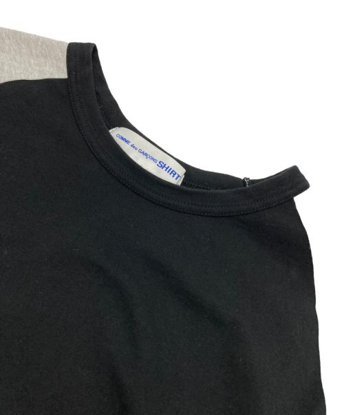 COMME des GARCONS SHIRT（コムデギャルソンシャツ）COMME des GARCONS SHIRT (コムデギャルソンシャツ) ラグランカットソー ブラック サイズ:Lの古着・服飾アイテム