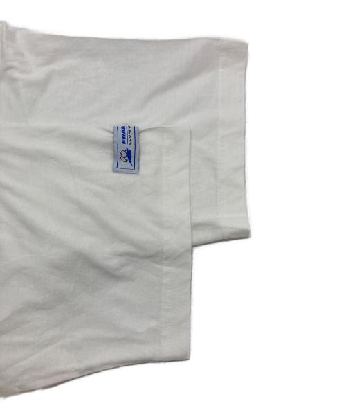 -（-）- (-) オールドフットボールTシャツ ホワイト サイズ:Lの古着・服飾アイテム
