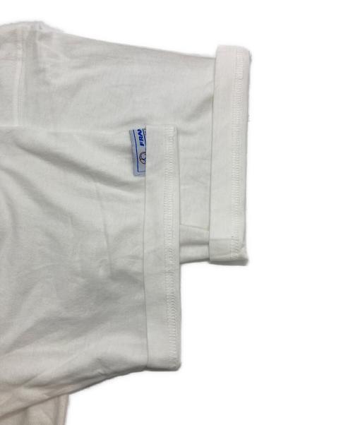 -（-）- (-) オールドフットボールTシャツ ホワイト サイズ:Lの古着・服飾アイテム