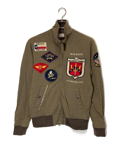 AVIREX（アヴィレックス）AVIREX (アヴィレックス) トップガン スタンド ジップ ジャケット オリーブ サイズ:Ⅿの古着・服飾アイテム