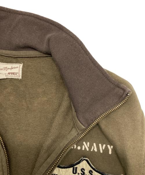 AVIREX（アヴィレックス）AVIREX (アヴィレックス) トップガン スタンド ジップ ジャケット オリーブ サイズ:Ⅿの古着・服飾アイテム