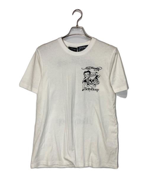 Ed Hardy（エド ハーディー）ED HARDY (エド ハーディー) プリントTシャツ ホワイト サイズ:Lの古着・服飾アイテム