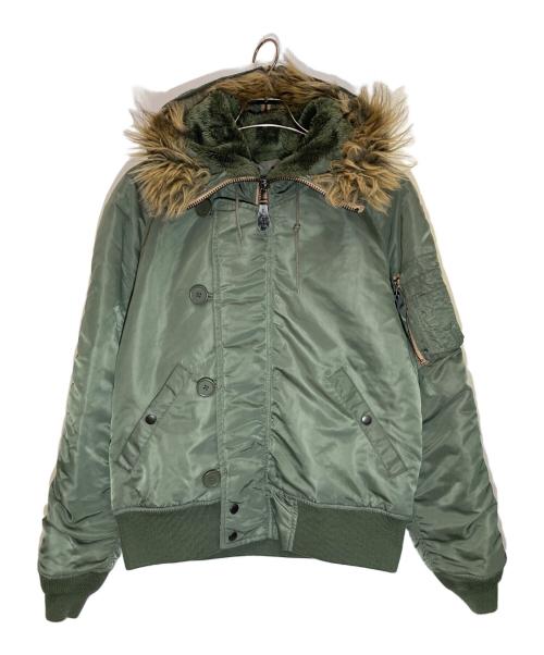 AVIREX（アヴィレックス）AVIREX (アヴィレックス) N-2Bフライトジャケット オリーブ サイズ:Ⅿの古着・服飾アイテム