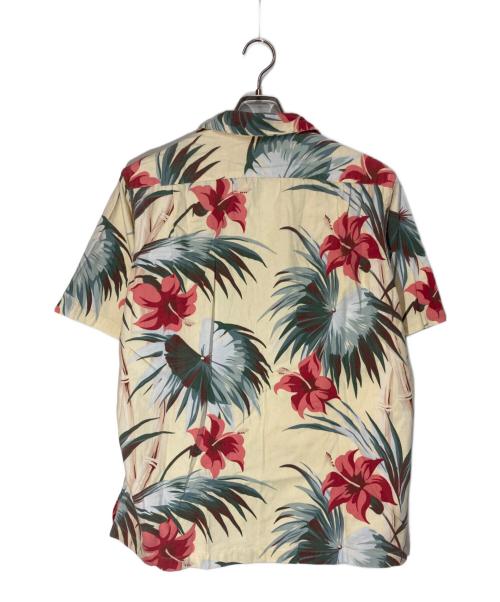 POLO RALPH LAUREN（ポロ・ラルフローレン）POLO RALPH LAUREN (ポロ・ラルフローレン) プリントコットンオープンカラーシャツ ベージュ サイズ:Ⅿの古着・服飾アイテム