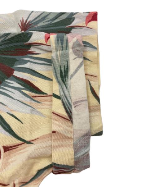 POLO RALPH LAUREN（ポロ・ラルフローレン）POLO RALPH LAUREN (ポロ・ラルフローレン) プリントコットンオープンカラーシャツ ベージュ サイズ:Ⅿの古着・服飾アイテム