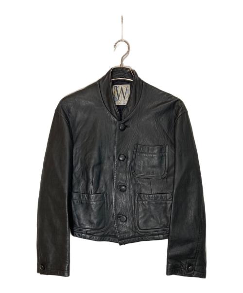 WORK SHOP（ワークショップ）WORK SHOP (ワークショップ) Y'S for men (ワイズフォーメン) ショートレザージャケット ブラック サイズ:-の古着・服飾アイテム