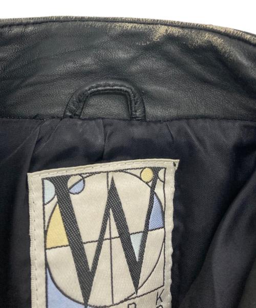 WORK SHOP（ワークショップ）WORK SHOP (ワークショップ) Y'S for men (ワイズフォーメン) ショートレザージャケット ブラック サイズ:-の古着・服飾アイテム