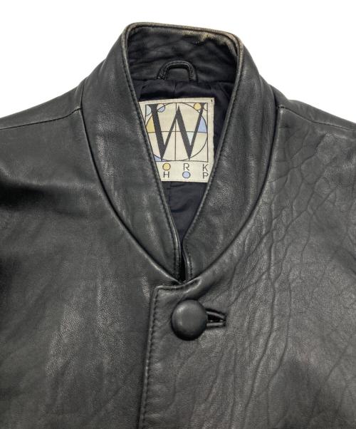 WORK SHOP（ワークショップ）WORK SHOP (ワークショップ) Y'S for men (ワイズフォーメン) ショートレザージャケット ブラック サイズ:-の古着・服飾アイテム