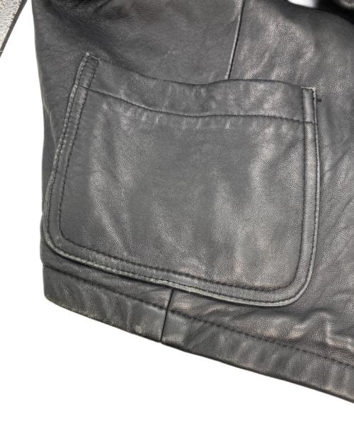 WORK SHOP（ワークショップ）WORK SHOP (ワークショップ) Y'S for men (ワイズフォーメン) ショートレザージャケット ブラック サイズ:-の古着・服飾アイテム