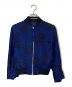 Y'sワイズ）の古着「ボタニカルパターンショートブルゾン」｜ネイビー