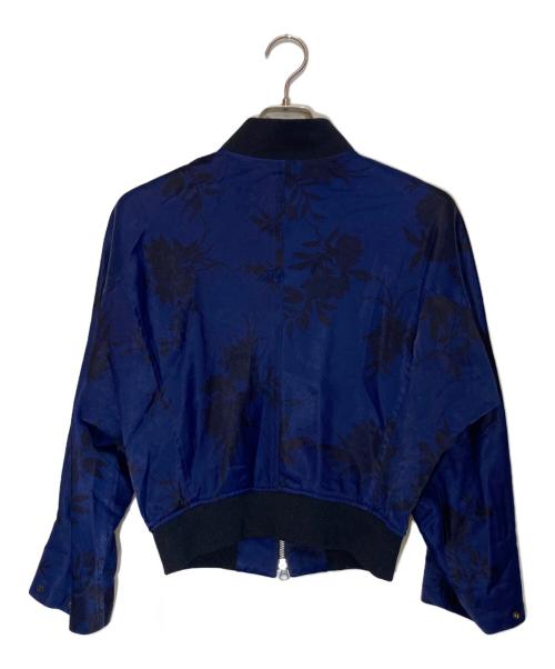 Y's（ワイズ）Y's (ワイズ) ボタニカルパターンショートブルゾン ネイビー サイズ:2の古着・服飾アイテム