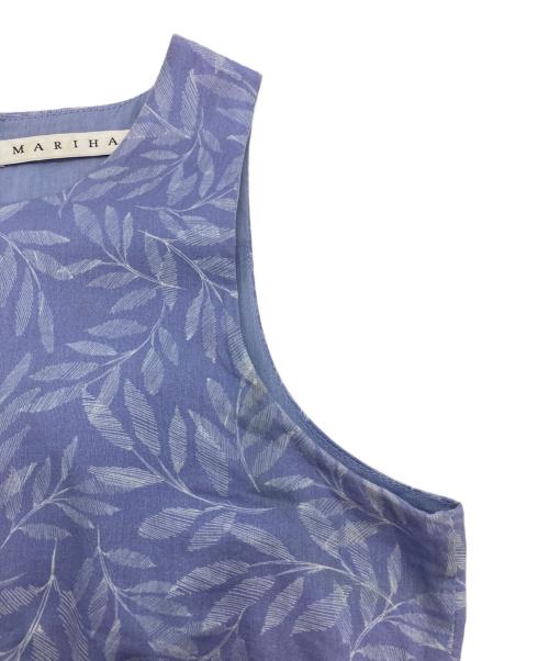 MARIHA（マリハ）MARIHA (マリハ) ノースリーブワンピース ブルー サイズ:SIZE S (36)の古着・服飾アイテム