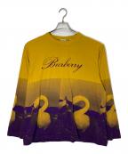 BURBERRYバーバリー）の古着「グラデージョンロングスリーブカットソー」｜イエロー×パープル