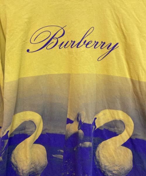 BURBERRY（バーバリー）BURBERRY (バーバリー) グラデージョンロングスリーブカットソー イエロー×パープル サイズ:XXLの古着・服飾アイテム