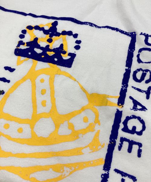 Vivienne Westwood man（ヴィヴィアン ウェストウッド マン）Vivienne Westwood man (ヴィヴィアン ウェストウッド マン) “ORB STAMP” T-SHIRT ホワイト サイズ:48の古着・服飾アイテム
