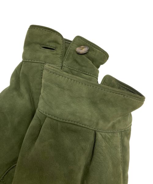LOEWE（ロエベ）LOEWE (ロエベ) スウェードレザーキルティングジャケット カーキ サイズ:SIZE 50の古着・服飾アイテム