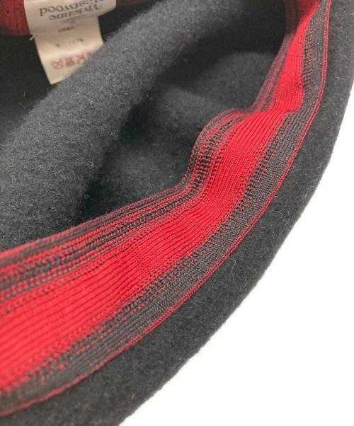 Vivienne Westwood（ヴィヴィアンウエストウッド）Vivienne Westwood (ヴィヴィアンウエストウッド) ベレー帽 ブラック サイズ:SIZE S-Mの古着・服飾アイテム