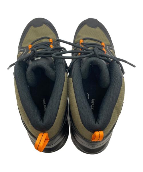 SALOMON（サロモン）SALOMON (サロモン) トレッキングシューズ ブラック×カーキ サイズ:29の古着・服飾アイテム