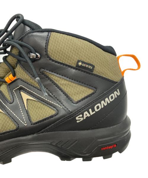 SALOMON（サロモン）SALOMON (サロモン) トレッキングシューズ ブラック×カーキ サイズ:29の古着・服飾アイテム