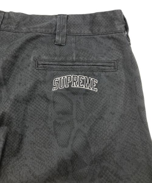 SUPREME（シュプリーム）Supreme (シュプリーム) Snake Print Chino Pant ブラック サイズ:36の古着・服飾アイテム