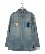 キン肉マンキンニクマン）の古着「テリーマン デニムシャツ」｜ブルー