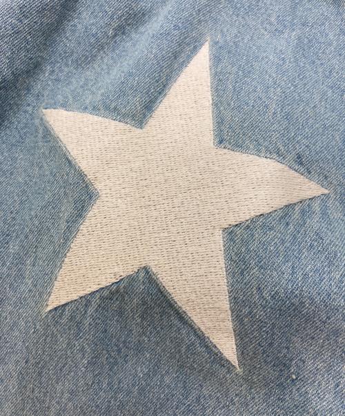 キン肉マン（キンニクマン）キン肉マン (キンニクマン) テリーマン デニムシャツ ブルー サイズ:XLの古着・服飾アイテム