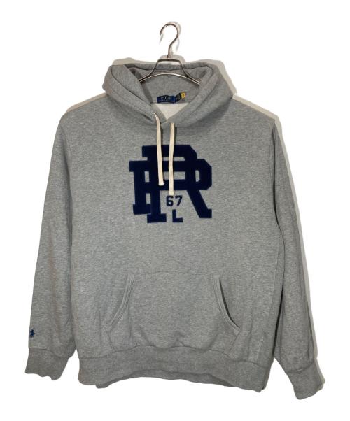 POLO RALPH LAUREN（ポロ・ラルフローレン）POLO RALPH LAUREN (ポロ・ラルフローレン) ロゴプルオーバーパーカー グレー サイズ:XXLの古着・服飾アイテム