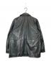 MAISON SPECIAL (メゾンスペシャル) Buffalo Crack Leather Dress-Over Car Coat ブラック：16000円