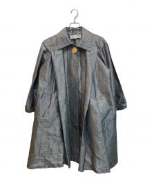 Christian Dior（クリスチャン ディオール）の古着「リネンブレンドシャイニーコート」｜シルバー