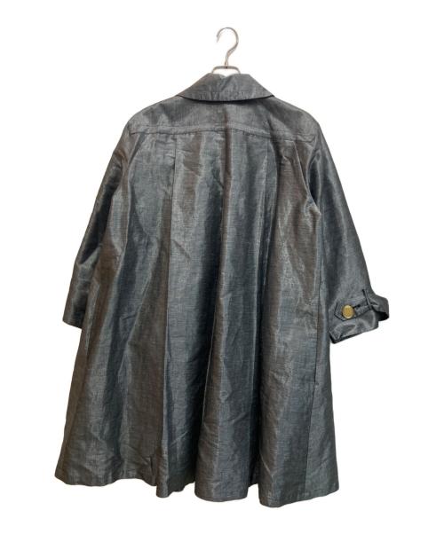 Christian Dior（クリスチャン ディオール）Christian Dior (クリスチャン ディオール) リネンブレンドシャイニーコート シルバー サイズ:-の古着・服飾アイテム