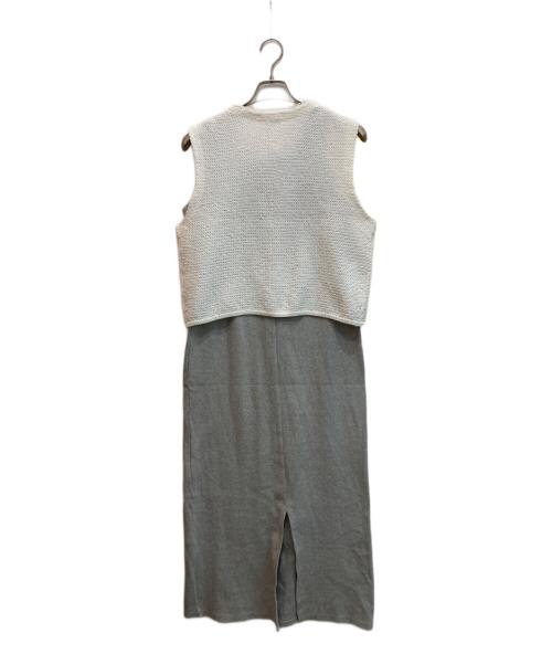 Mystrada（マイストラーダ）Mystrada (マイストラーダ) カットワンピ×フリンジジレSET グレー サイズ:38の古着・服飾アイテム