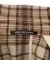 中古・古着 green label relaxing (グリーンレーベルリラクシング) RING JACKET (リングジャケット) ジレ付きチェックジャケット ブラウン×ベージュ サイズ:46：5000円