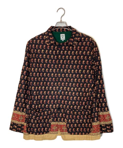 South2 West8（サウスツー ウエストエイト）south2 west8 (サウスツー ウエストエイト) Pen Jacket-Batik Pt ブラウン サイズ:-の古着・服飾アイテム