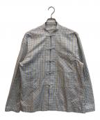 NICENESSナイスネス）の古着「チャイナシャツ」｜イエローホワイト