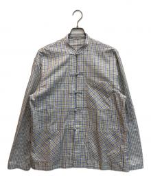 NICENESS（ナイスネス）の古着「チャイナシャツ」｜イエローホワイト