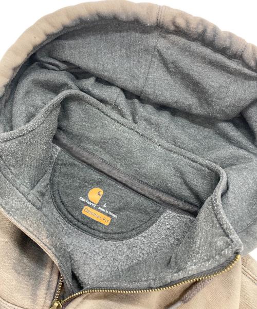 CarHartt（カーハート）CarHartt (カーハート) フェードハーフジップパーカー ブラック サイズ:Lの古着・服飾アイテム