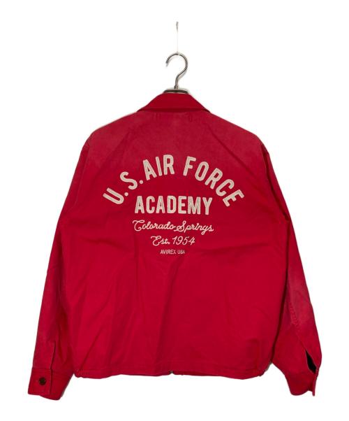 AVIREX（アヴィレックス）AVIREX (アヴィレックス) フェイド USAF アカデミー ジャケット レッド サイズ:Lの古着・服飾アイテム