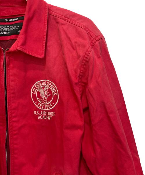 AVIREX（アヴィレックス）AVIREX (アヴィレックス) フェイド USAF アカデミー ジャケット レッド サイズ:Lの古着・服飾アイテム