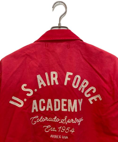 AVIREX（アヴィレックス）AVIREX (アヴィレックス) フェイド USAF アカデミー ジャケット レッド サイズ:Lの古着・服飾アイテム