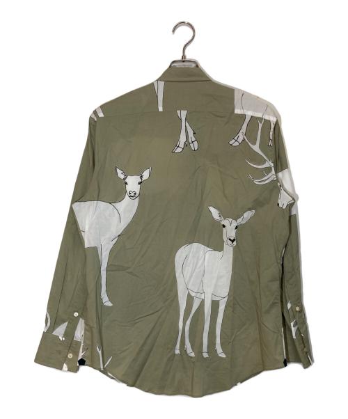 Paul Smith COLLECTION（ポールスミス コレクション）Paul Smith COLLECTION (ポールスミス コレクション) 総柄シャツ カーキ サイズ:Ⅿの古着・服飾アイテム