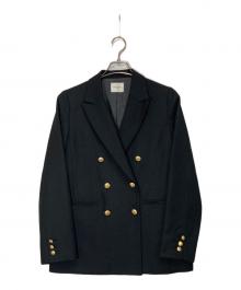 Demi-Luxe Beams（デミルクス ビームス）の古着「ドライギャバジン ダブルジャケット」｜ブラック