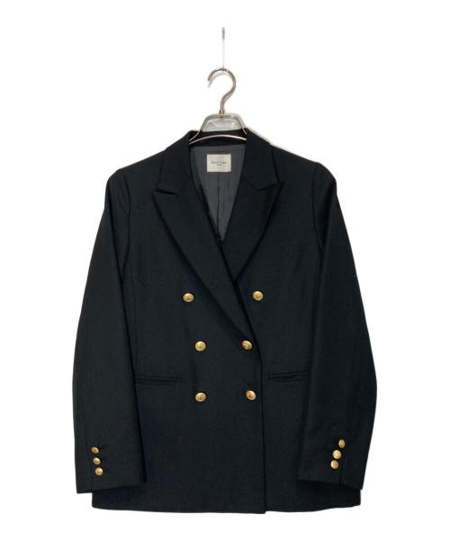 Demi-Luxe Beams（デミルクス ビームス）Demi-Luxe BEAMS (デミルクス ビームス) ドライギャバジン ダブルジャケット ブラック サイズ:38の古着・服飾アイテム