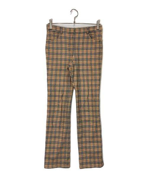 Burberry's（バーバリー）Burberry's (バーバリー) チェックパンツ ベージュ サイズ:40の古着・服飾アイテム