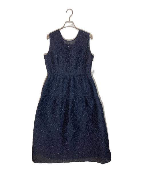 UNITED ARROWS（ユナイテッドアローズ）UNITED ARROWS (ユナイテッドアローズ) ジャガード ワンピース ネイビー サイズ:-の古着・服飾アイテム