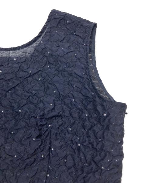 UNITED ARROWS（ユナイテッドアローズ）UNITED ARROWS (ユナイテッドアローズ) ジャガード ワンピース ネイビー サイズ:-の古着・服飾アイテム