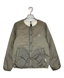 GRAMICCI×TAION×B:MING by BEAMS（グラミチ×タイオン×ビーミングバイビームス）の古着「別注リバーシブルダウンジャケット」｜カーキ×ホワイト