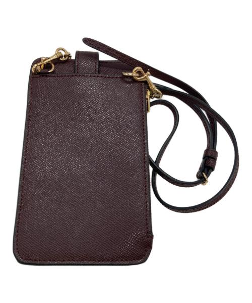 COACH（コーチ）COACH (コーチ) レーサー フォーン クロスボディ バッグ ボルドー サイズ:-の古着・服飾アイテム