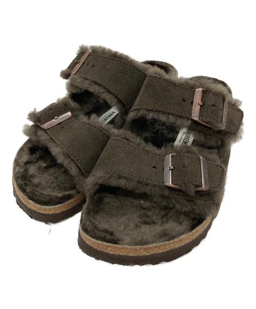 BIRKENSTOCK（ビルケンシュトック）BIRKENSTOCK (ビルケンシュトック) Arizona Shearling ブラウン サイズ:SIZE 23cmの古着・服飾アイテム