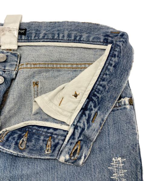 DOLCE & GABBANA（ドルチェ＆ガッバーナ）DOLCE & GABBANA (ドルチェ＆ガッバーナ) ダメージ加工デニムパンツ ブルー サイズ:48の古着・服飾アイテム