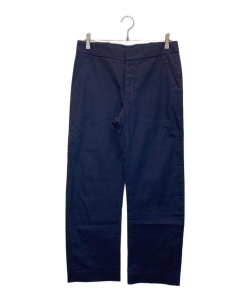 Maison Margiela（メゾンマルジェラ）Maison Margiela (メゾンマルジェラ) コットンストレートパンツ ネイビー サイズ:46の古着・服飾アイテム